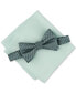 Фото #1 товара Men's 2-Pc. Bow Tie & Pocket Square Set, Created for Macy's