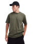 HUGO Red dapolino relaxed fit t-shirt in dark green grün, 2XL - W44-46 - фото #3