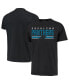 ფოტო #1 პროდუქტის Men's '47 Black Carolina Panthers Team Stripe T-shirt