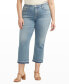 Plus Size Eloise Mid Rise Cropped Bootcut Jeans