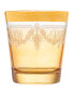 Double Old Fashion 6 Piece Gold Band Glass Set