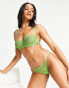 Bluebella Pride Audrey sheer lace tanga side brief in green