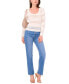 ფოტო #5 პროდუქტის Women's Boat-Neck Long-Sleeve Lace Knit Top