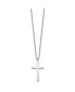 ფოტო #2 პროდუქტის Polished Cross Pendant on a 18 inch Cable Chain Necklace