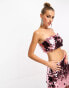 Фото #1 товара Collective the Label bandeau disc sequin crop top co-ord in pink