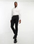 ASOS DESIGN easy iron slim fit twill shirt with cutaway collar and double cuff