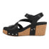 Фото #3 товара Corkys Giggle Studded Wedge Womens Black Casual Sandals 41-0324-BLCK