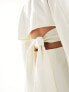 Фото #5 товара Pretty Lavish cut-out blazer mini dress in cream