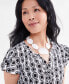 ფოტო #6 პროდუქტის Gold-Tone Rivershell Statement Necklace, 18-1/2" + 3" extender, Created for Macy's