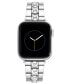 ფოტო #1 პროდუქტის Women's Silver-Tone Alloy Bracelet Compatible with 38mm, 40mm and 41mm Apple Watch