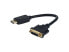 Фото #2 товара Equip DisplayPort->DVI-I 0.15cm St/Bu 1920x1200/60Hz schwarz