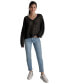 Фото #10 товара Женский свитер из хлопка с V-образным вырезом DKNY Jeans