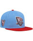 Фото #2 товара Men's Light Blue, Red New Jersey Nets Hardwood Classics Snapback Hat