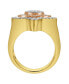 SuperStar Natural Certified Diamond 1 cttw Round Cut 14k Rose Gold Statement Ring for Men