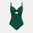 Фото #4 товара Women's Twist Front Cutout One Piece Swimsuit -Cupshe-M-Green