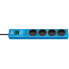 Фото #1 товара Buchse 4 Stecker 2m Blau