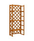 Фото #1 товара Plant Stand with Trellis Orange 23.6"x11.8"x55.1" Solid Firwood