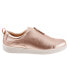 Фото #1 товара Trotters Anika T2173-720 Womens Pink Wide Leather Lifestyle Sneakers Shoes 8