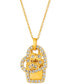 Фото #1 товара Le Vian i Love Dogs Collection Nude Diamond Heart & Paw Dog Tag 20" Pendant Necklace (7/8 ct. t.w.) in 14k Gold