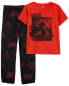 Kid 2-Piece Monster Truck Loose Fit Pajamas 10