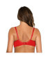 Plus Size Marianne Unlined Wire Bra Red w silver, 34H - фото #2