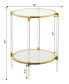 Фото #3 товара Royal Crest 2 Tier Acrylic Glass End Table