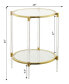 Royal Crest 2 Tier Acrylic Glass End Table