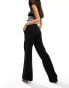 Mango lightweight slouchy trouser in black