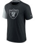 Фото #3 товара Men's Black and Silver Las Vegas Raiders Pop Performance T-shirt