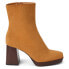 Фото #1 товара COCONUTS by Matisse Duke Square Toe Platform Zippered Womens Brown Casual Boots