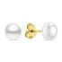 Charming Gold Plated Stud Earrings With Real Pearls EA585/6/7/8Y