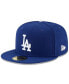Фото #3 товара Men's Royal Los Angeles Dodgers 2022 Postseason Side Patch 59FIFTY Fitted Hat