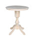 30" Round Top Pedestal Table- 34.9"H