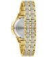 ფოტო #3 პროდუქტის Women's Crystal Octava Gold-Tone Stainless Steel Bracelet Watch 34mm