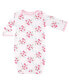 Фото #2 товара Пижама Luvable Friends Baby Girl Cotton Gowns, Pink Floral
