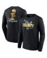 Men's Black Golden State Warriors 2022 NBA Finals Champions Forward Roster Signature Long Sleeve T-shirt M - фото #2