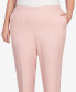 ფოტო #5 პროდუქტის Plus Size English Garden Buckled Flat Front Waist Average Length Pants