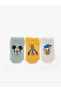 LCW baby Mickey Mouse Baskılı Erkek Bebek Patik Çorap 3'lü