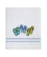 Фото #1 товара Beach Mode Flip-Flop Motif Cotton Bath Towel, 27" x 52"