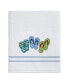 Beach Mode Flip-Flop Motif Cotton Bath Towel, 27" x 52"