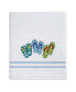 Beach Mode Flip-Flop Motif Cotton Hand Towel, 16" x 28"