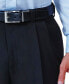 ფოტო #6 პროდუქტის Men's ECLO Stria Classic Fit Pleated Hidden Expandable Waistband Dress Pants