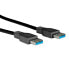 Фото #1 товара ROLINE USB 3.0 Cable - Type A M - A M 3.0 m - 3 m - USB A - USB A - USB 3.2 Gen 1 (3.1 Gen 1) - Male/Male - Black