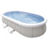AVENLI Frame Oval Pool Set 800Gal Filter Pump+Filter+Ladder+Ground cloth and Cover Tubular Pools