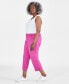 Фото #2 товара Plus Size Curvy Roll-Cuff Capri Jeans, Created for Macy's