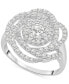 ფოტო #1 პროდუქტის Diamond Ring, 14k White Gold Diamond Pave Knot Ring (1 ct. t.w.), Created for Macy's