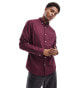 ASOS DESIGN slim oxford shirt in purple