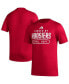 Фото #1 товара Men's Crimson Indiana Hoosiers Sideline AEROREADY Pregame T-shirt