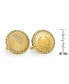 ფოტო #2 პროდუქტის Gold-Layered 1800's Liberty Nickel Rope Bezel Coin Cuff Links