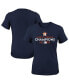 ფოტო #2 პროდუქტის Big Girls Navy Houston Astros 2022 World Series Champions Logo T-shirt